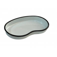 ЛОЭ-105 Kidney-shaped enamel  tray 105 x 180x25 mm 